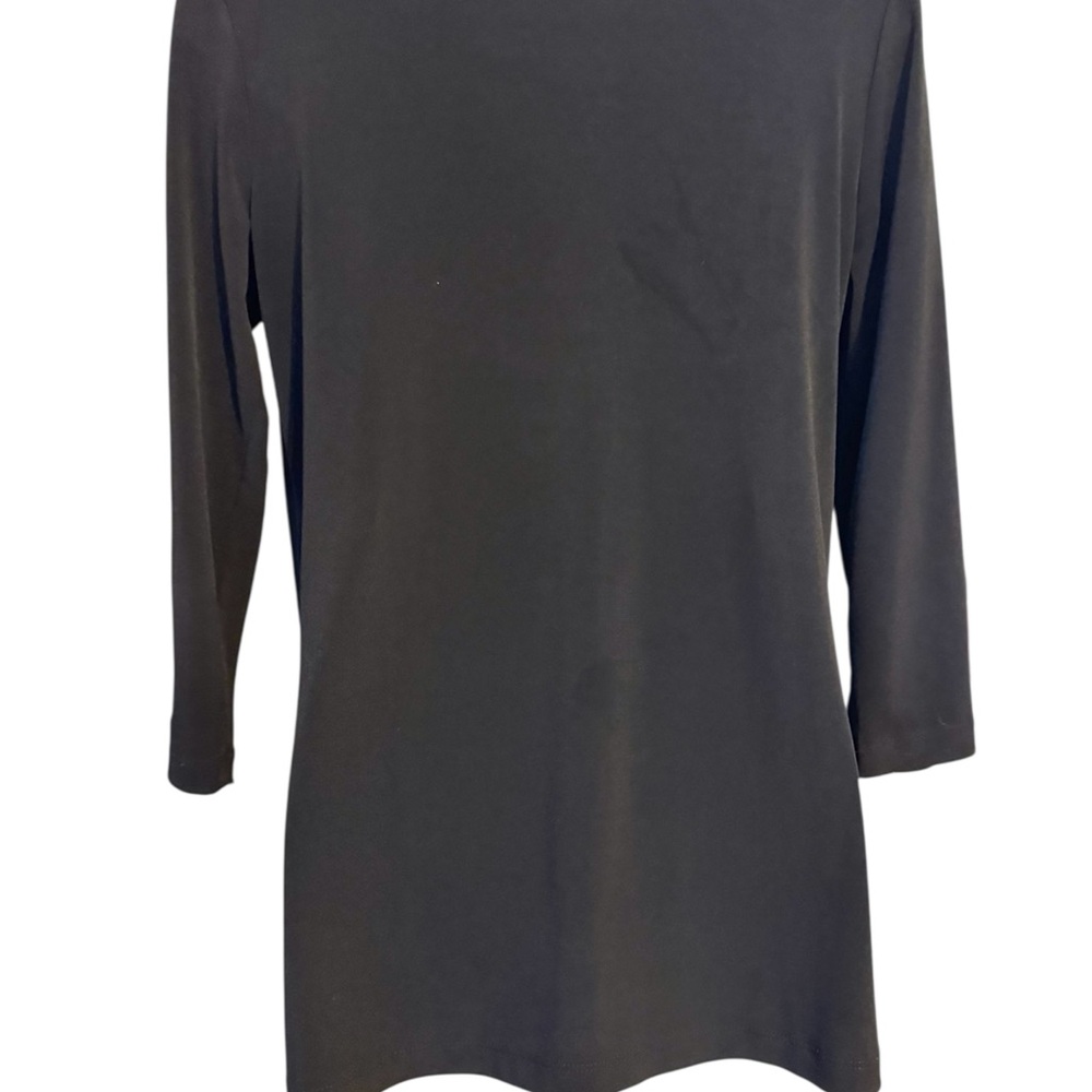 JM Collection Black/White Layered LOOK TOP XSMALL  #F - Picture 5 of 7